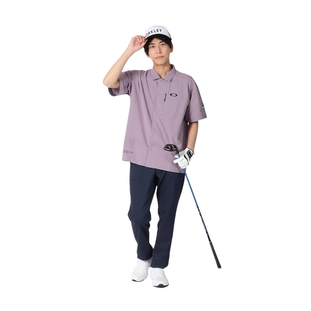オークリー（OAKLEY）（メンズ）ゴルフウェア 吸汗速乾 接触冷感 STALWART COOL WV 半袖シャツ FOA407843-81Q