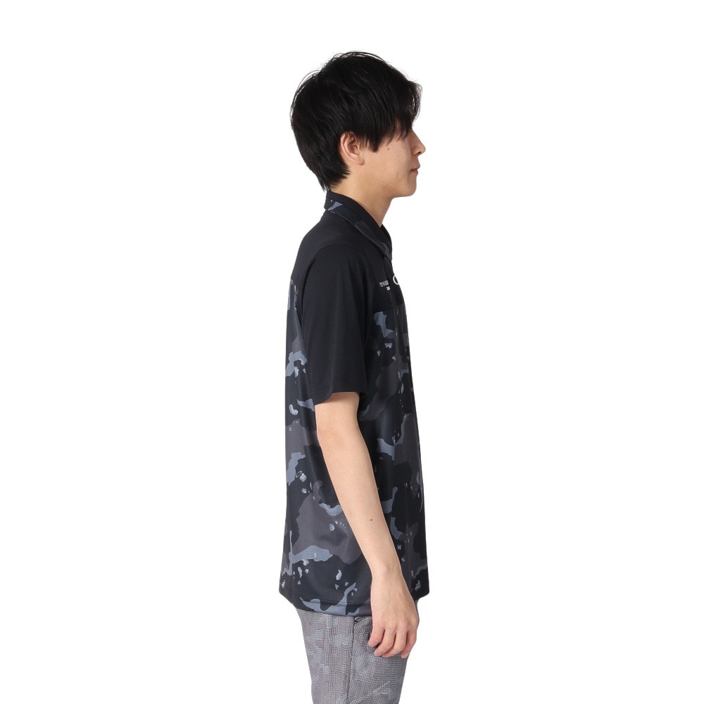 オークリー（OAKLEY）（メンズ）ゴルフウェア 吸汗速乾 接触冷感 STALWART BLOCK 半袖シャツ FOA407844-00G