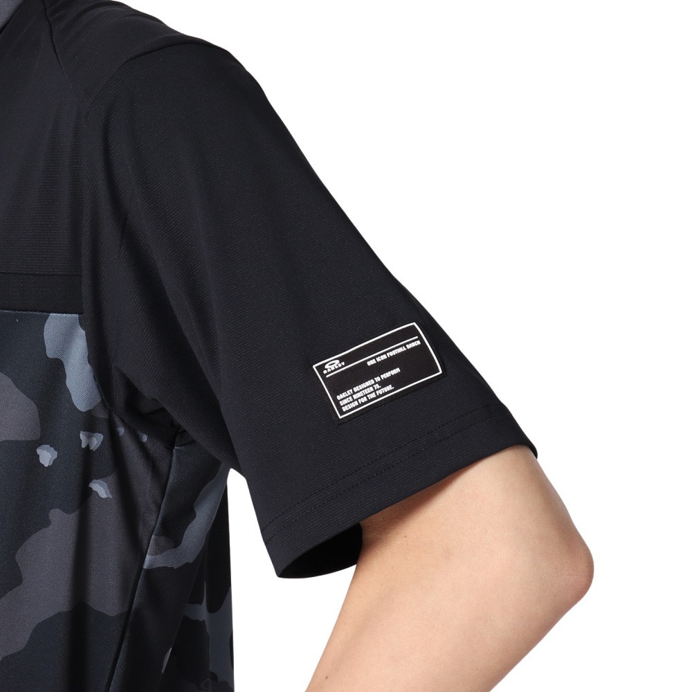 オークリー（OAKLEY）（メンズ）ゴルフウェア 吸汗速乾 接触冷感 STALWART BLOCK 半袖シャツ FOA407844-00G