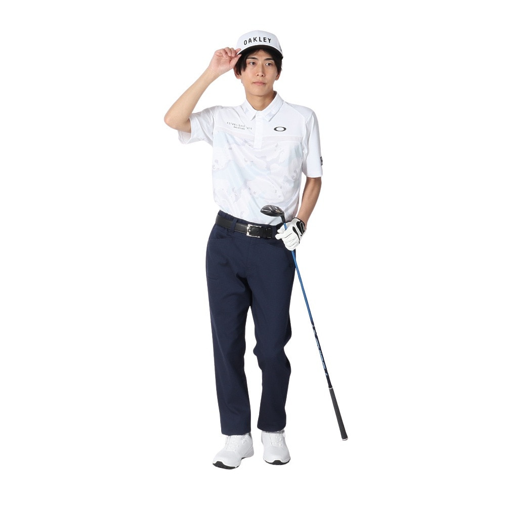 オークリー（OAKLEY）（メンズ）ゴルフウェア 吸汗速乾 接触冷感 STALWART BLOCK 半袖シャツ FOA407844-186