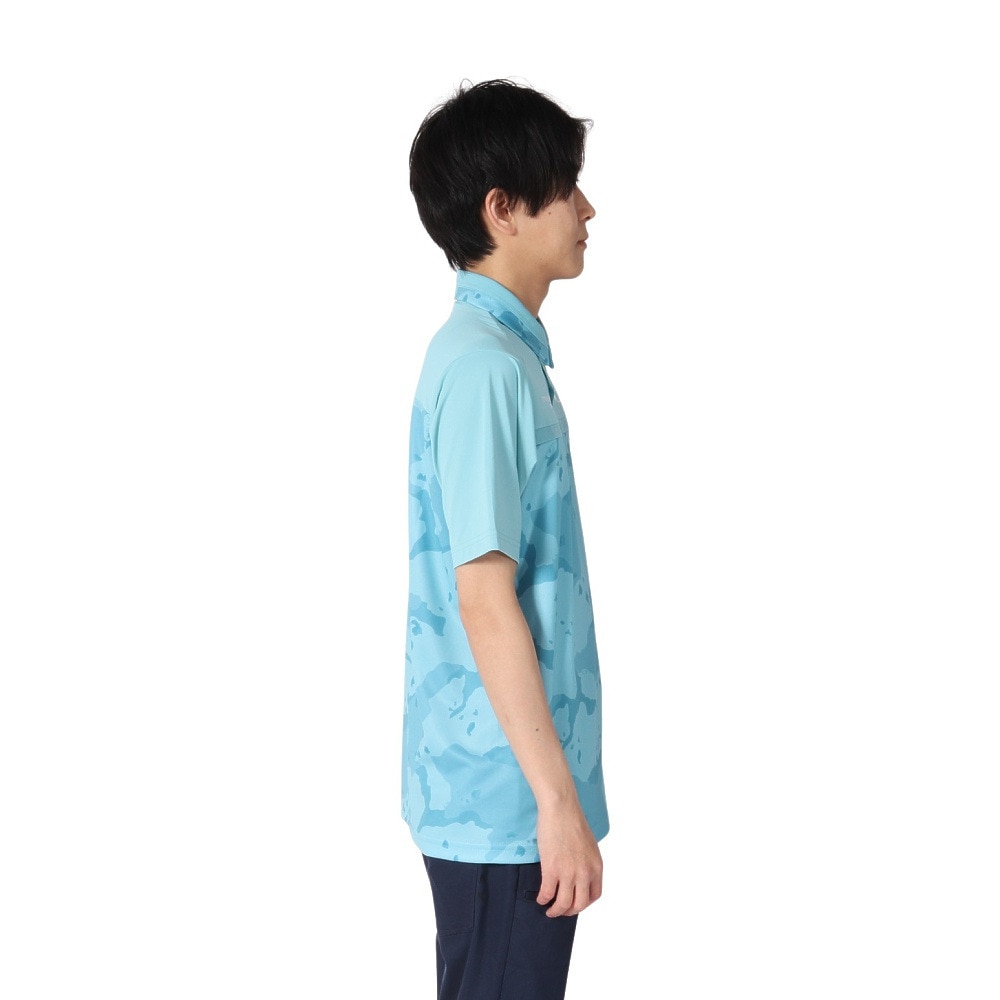オークリー（OAKLEY）（メンズ）ゴルフウェア 吸汗速乾 接触冷感 STALWART BLOCK 半袖シャツ FOA407844-62K