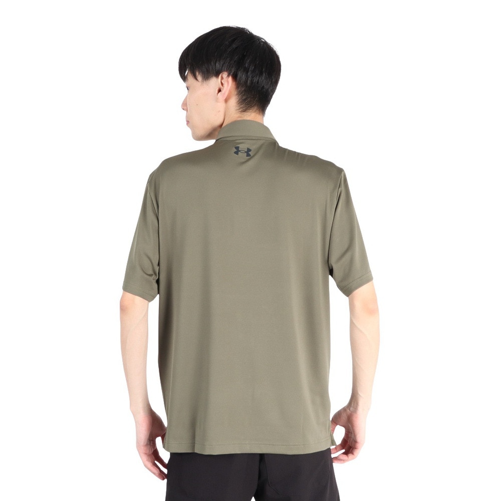 アンダーアーマー（UNDER ARMOUR）（メンズ）ゴルフウェア UVケア プレイオフ 3 ストリップ 半袖ポロシャツ 1378676 390