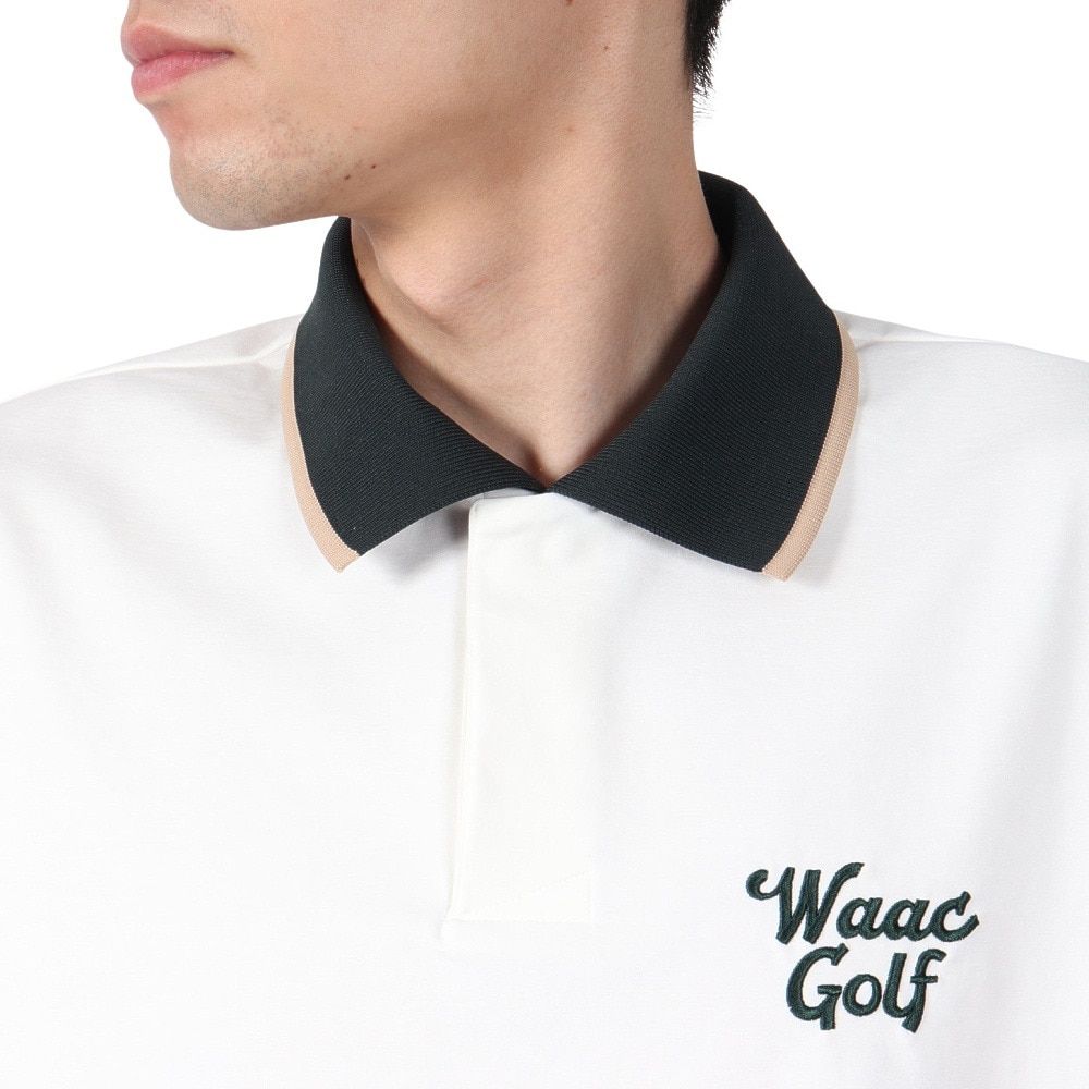 WAAC（WAAC）（メンズ）ゴルフウェア ライトストレッチポンチ 半袖ポロシャツ 072252011-0001