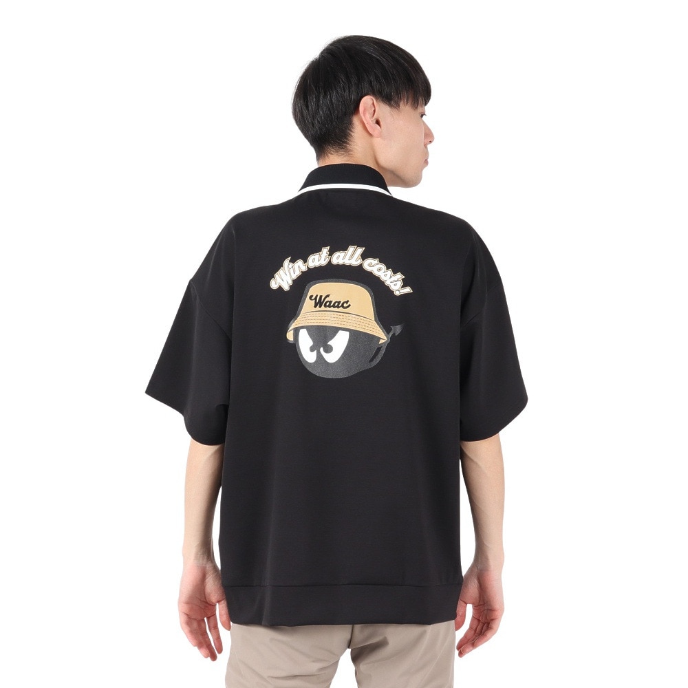 WAAC（WAAC）（メンズ）ゴルフウェア ライトストレッチポンチ 半袖ポロシャツ 072252011-0005