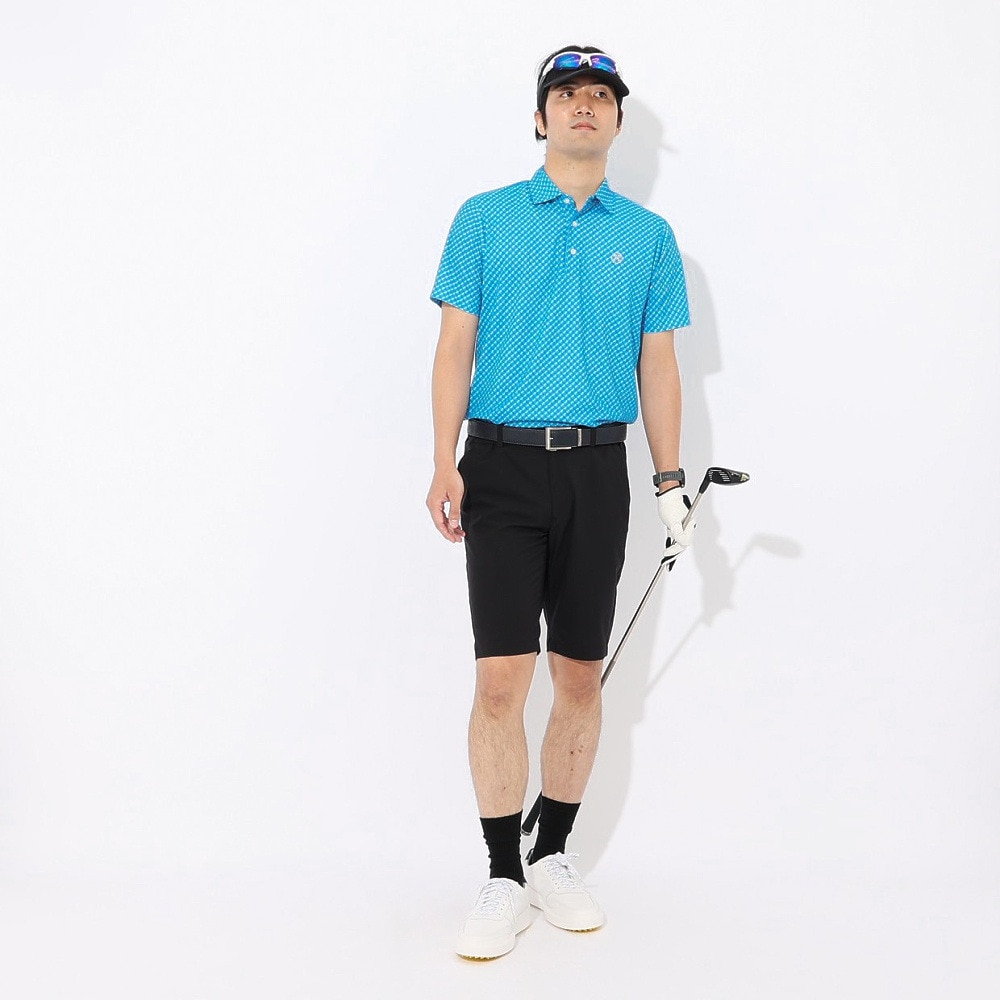 トミーアーマー（Tommy Armour）（メンズ）ゴルフウェア 吸汗速乾 半袖 ポロシャツ T37M80 プリント2 TAMR25S030010 BLU