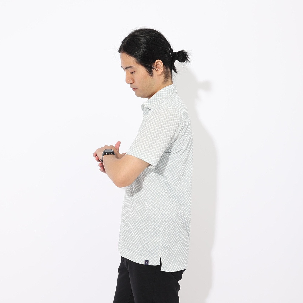 トミーアーマー（Tommy Armour）（メンズ）ゴルフウェア 吸汗速乾 半袖 ポロシャツ T37M80 プリント2 TAMR25S030010 LGRY
