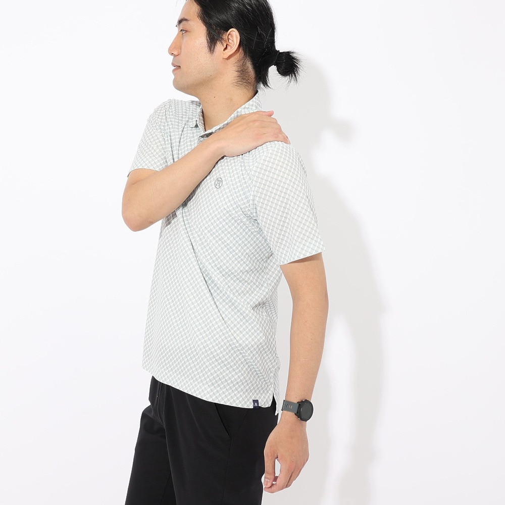 トミーアーマー（Tommy Armour）（メンズ）ゴルフウェア 吸汗速乾 半袖 ポロシャツ T37M80 プリント2 TAMR25S030010 LGRY