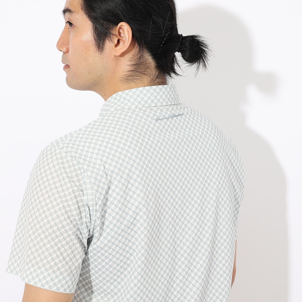 トミーアーマー（Tommy Armour）（メンズ）ゴルフウェア 吸汗速乾 半袖 ポロシャツ T37M80 プリント2 TAMR25S030010 LGRY