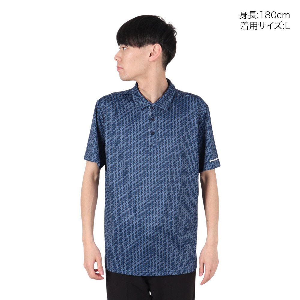 クロススポーツウエア（Cross Sportswear）（メンズ）ゴルフウェア AUSTIN ポロシャツ GRY