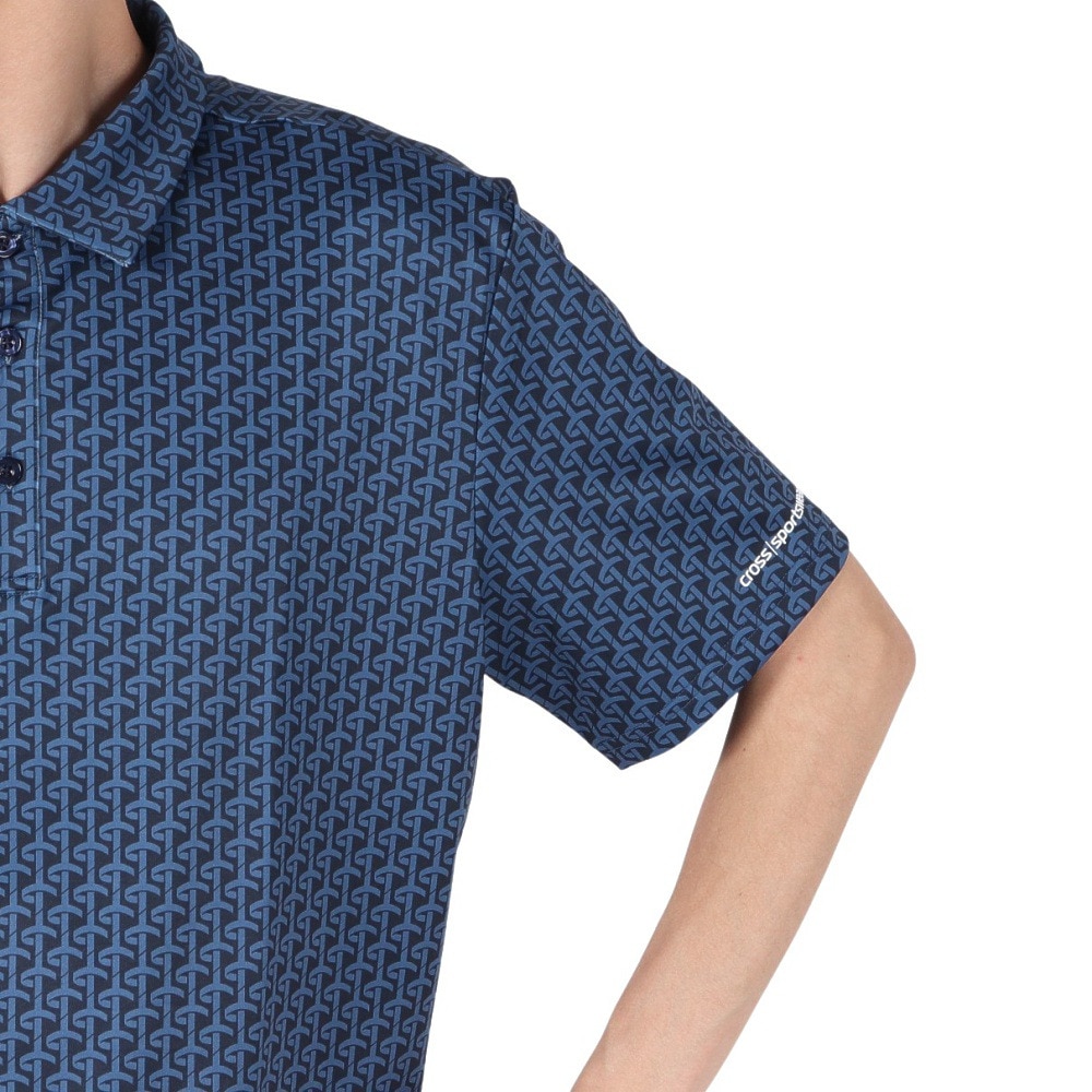 クロススポーツウエア（Cross Sportswear）（メンズ）ゴルフウェア AUSTIN ポロシャツ GRY