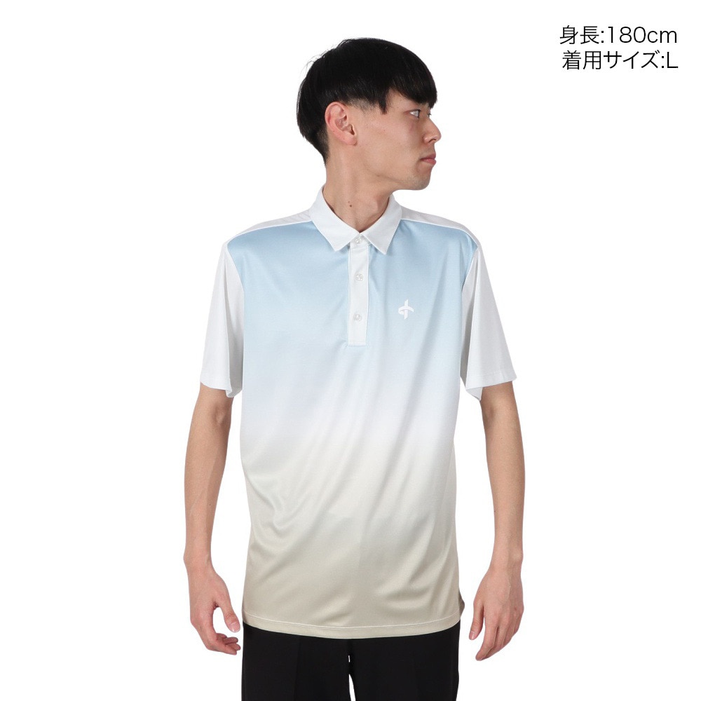 クロススポーツウエア（Cross Sportswear）（メンズ）ゴルフウェア BRENDON ポロシャツ WHT