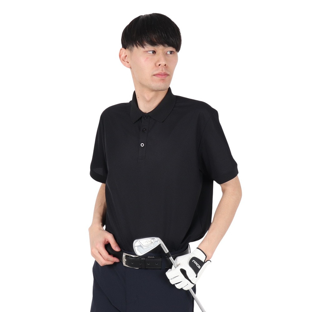 クロススポーツウエア（Cross Sportswear）（メンズ）ゴルフウェア BRIAN ポロシャツ BLK
