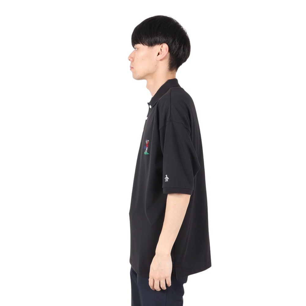マンシングウエア（MUNSING WEAR）（メンズ）ゴルフウェア ペンギン バイ マンシングウェア ボギーマン 半袖ポロシャツ MU5SHS06M BK00