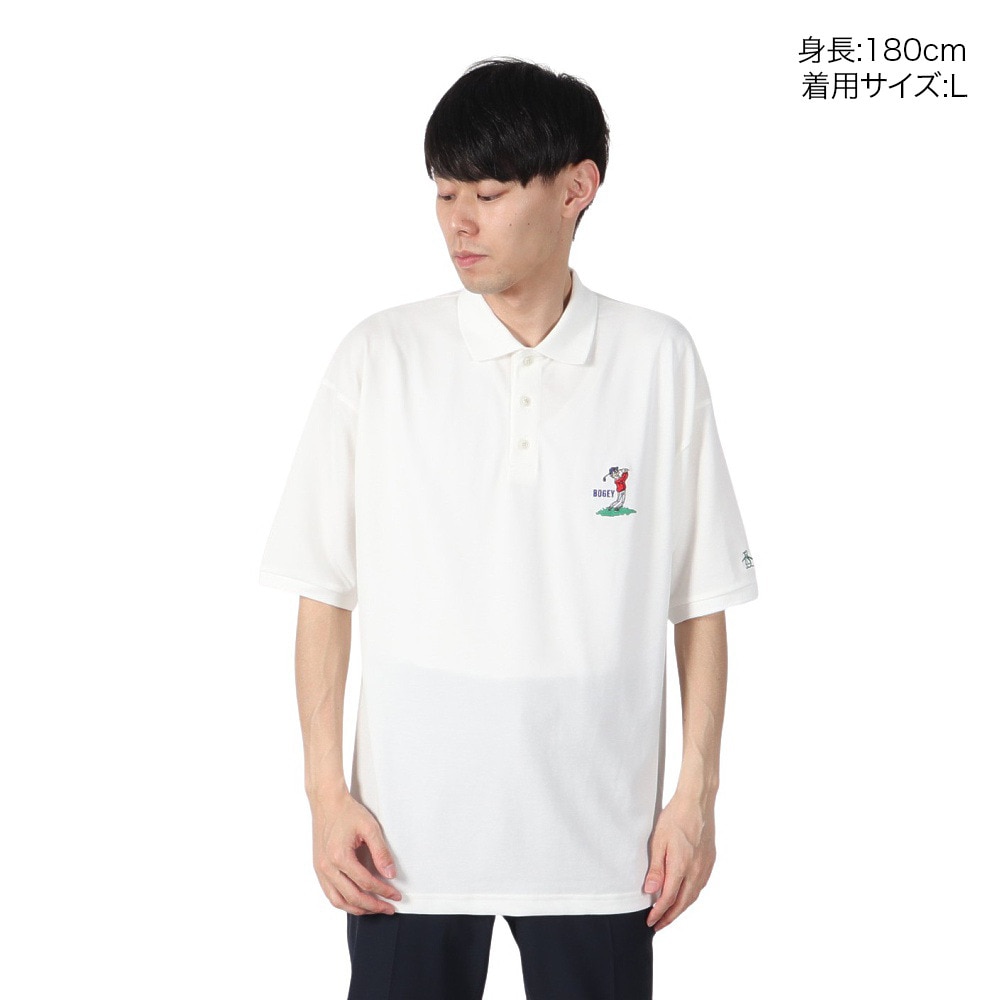 マンシングウエア（MUNSING WEAR）（メンズ）ゴルフウェア ペンギン バイ マンシングウェア 半袖 ボギーマン ポロシャツ MU5SHS06M WH00