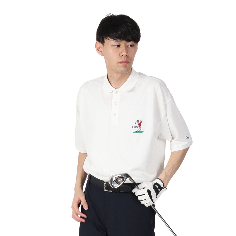 マンシングウエア（MUNSING WEAR）（メンズ）ゴルフウェア ペンギン バイ マンシングウェア 半袖 ボギーマン ポロシャツ MU5SHS06M WH00