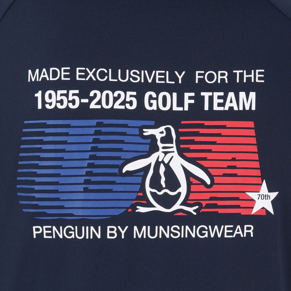 マンシングウエア（MUNSING WEAR）（メンズ）ゴルフウェア PEN 半袖 TEAM ポロシャツ MU5SHS09M NV00