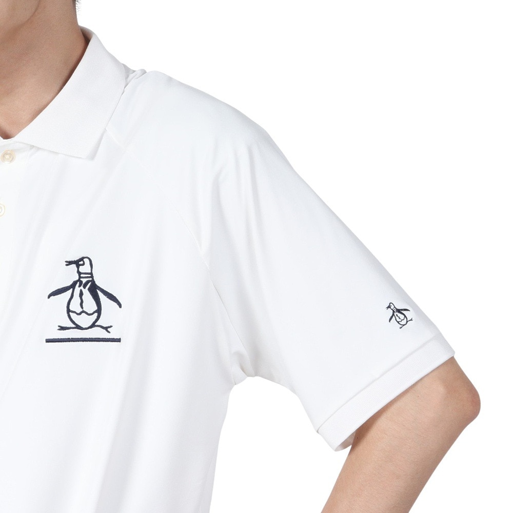 マンシングウエア（MUNSING WEAR）（メンズ）ゴルフウェア PEN 半袖 TEAM ポロシャツ MU5SHS09M WH00