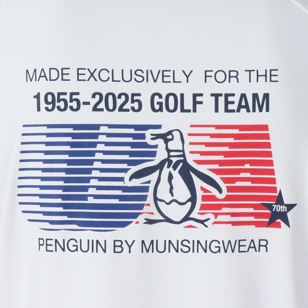 マンシングウエア（MUNSING WEAR）（メンズ）ゴルフウェア PEN 半袖 TEAM ポロシャツ MU5SHS09M WH00