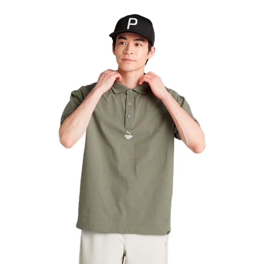 プーマ（PUMA）（メンズ）ゴルフウェア FOG ソリッド リラックス 半袖ポロシャツ 633298-02