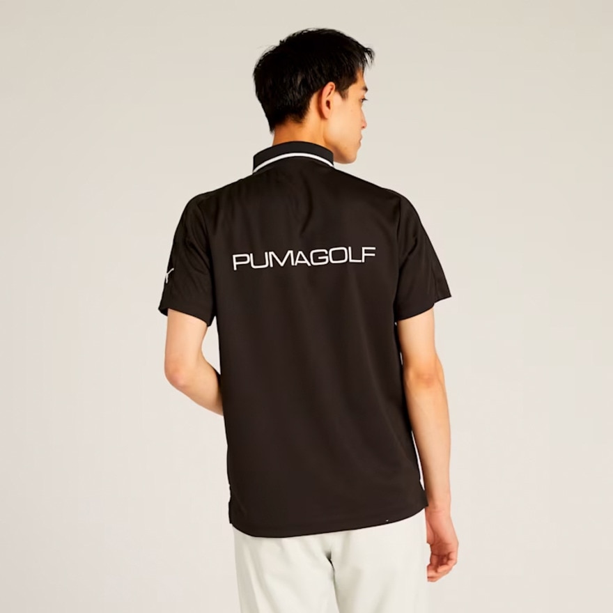 プーマ（PUMA）（メンズ）ゴルフウェア ゴルフ SB バックプリントライン 半袖シャツ 633321-01