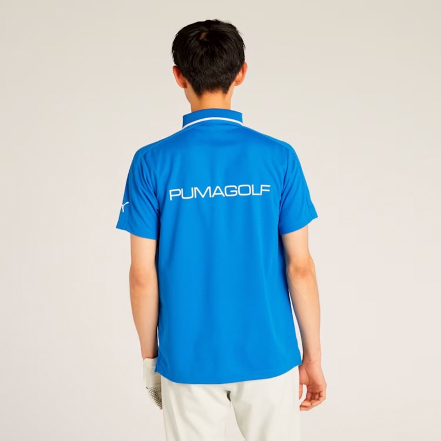 プーマ（PUMA）（メンズ）ゴルフウェア ゴルフ SB バックプリントライン 半袖シャツ 633321-04