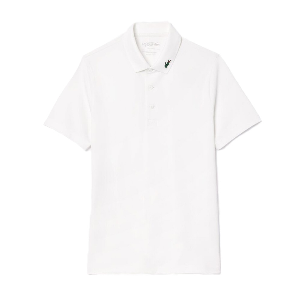 ラコステ（LACOSTE）（メンズ）ゴルフウェア カラーワニロゴパッチ 半袖 ポロシャツ DH2341-99001