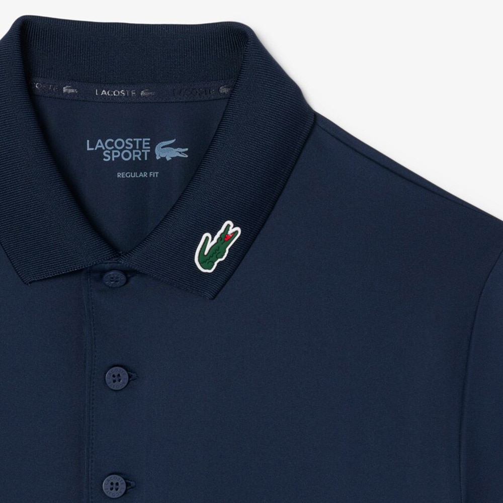 ラコステ（LACOSTE）（メンズ）ゴルフウェア カラーワニロゴパッチゴルフポロシャツ DH2341-99166