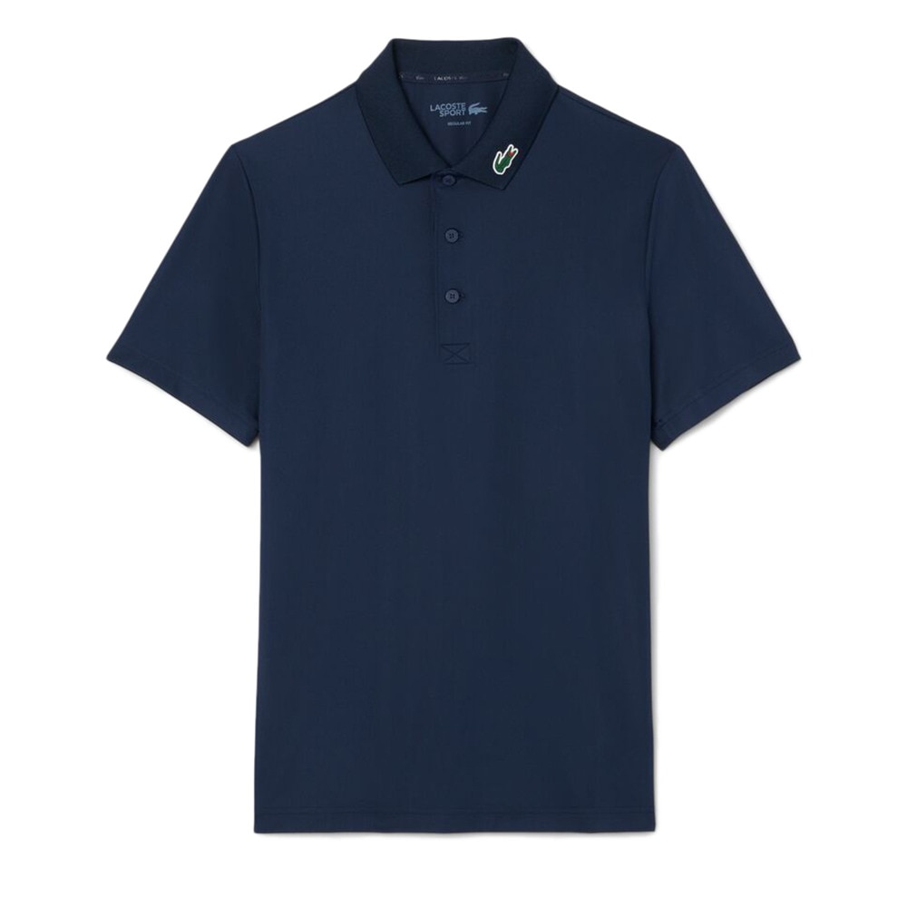 ラコステ（LACOSTE）（メンズ）ゴルフウェア カラーワニロゴパッチゴルフポロシャツ DH2341-99166