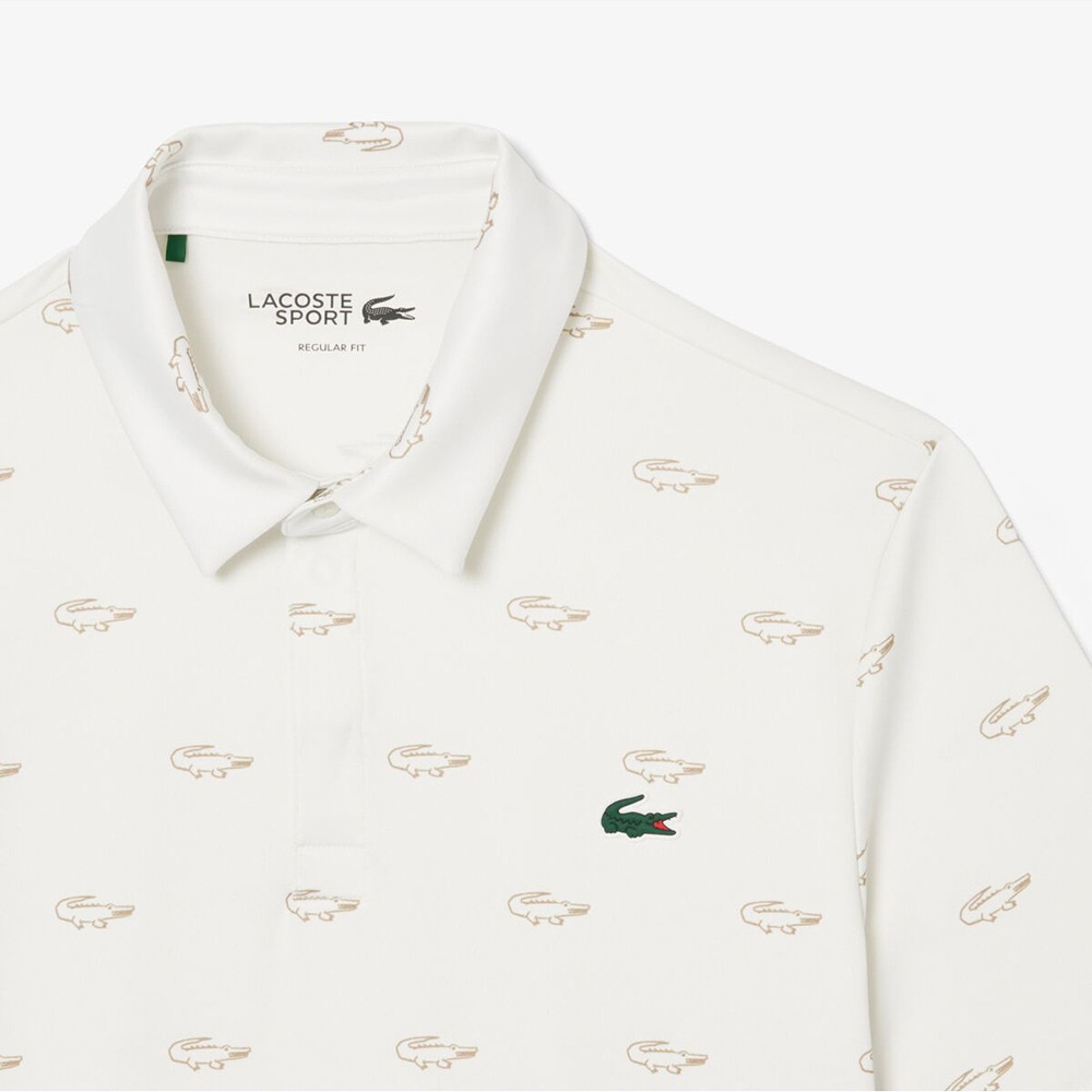 ラコステ（LACOSTE）（メンズ）ゴルフウェア ミニマム総柄プリントゴルフポロシャツ DH5175-104KF