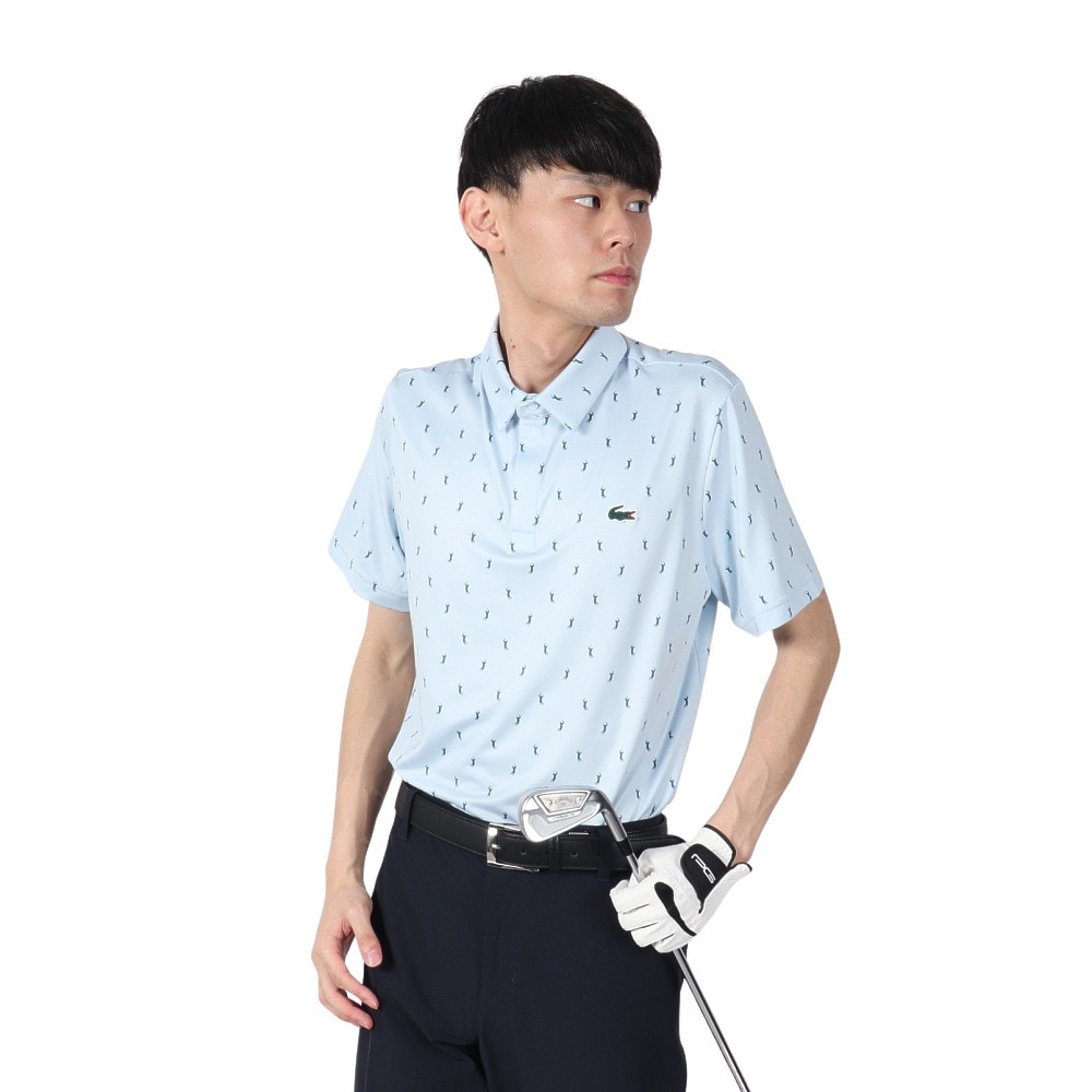 ラコステ（LACOSTE）（メンズ）ゴルフウェア ミニマム総柄プリント ポロシャツ DH5175-10EPI