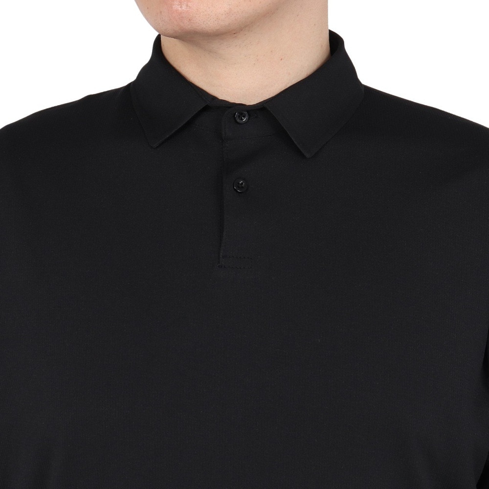 シルバースコット845（SILVERSCOTT845）（メンズ）ゴルフウェア 吸水速乾 WAFFLE POLO 半袖 ポロシャツ SS25SST005 BLK