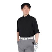(メンズ)ゴルフウェア 吸水速乾 WAFFLE POLO 半袖 ポロシャツ SS25SST005 BLK