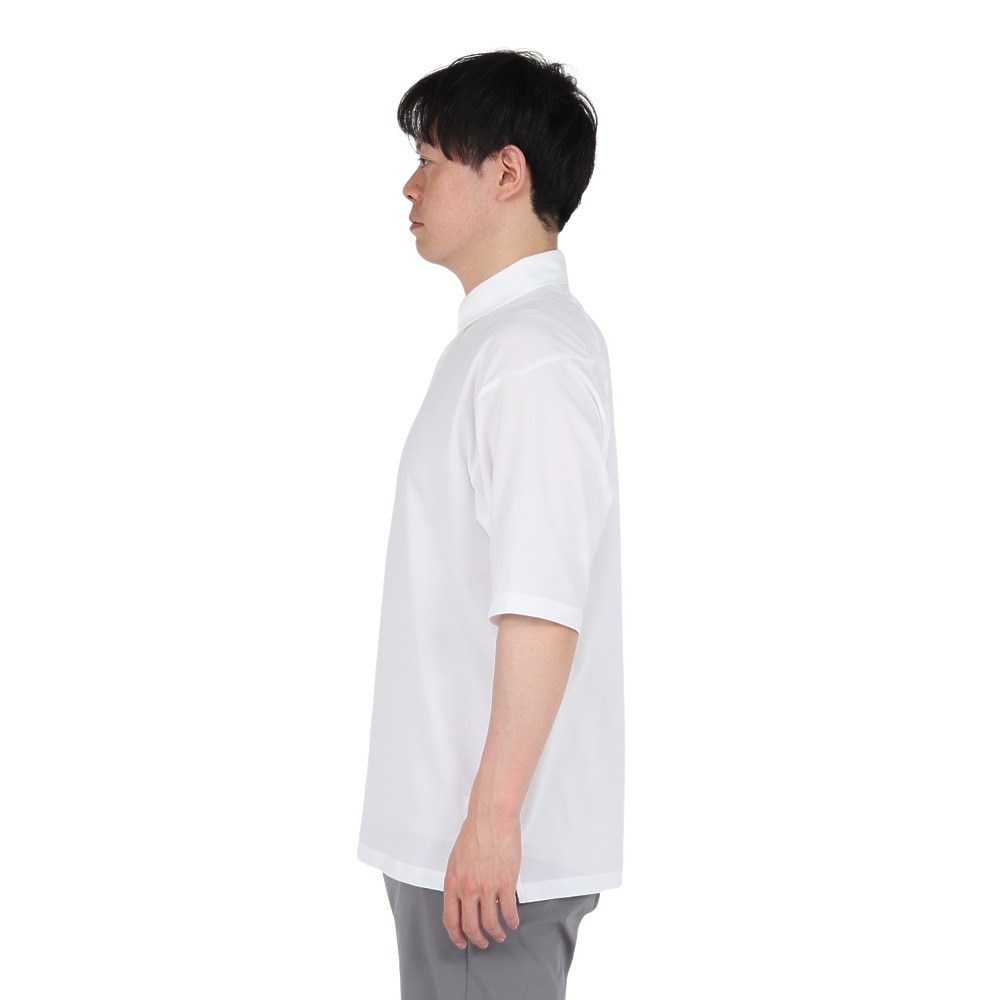 シルバースコット845（SILVERSCOTT845）（メンズ）ゴルフウェア 吸水速乾 WAFFLE POLO 半袖 ポロシャツ SS25SST005 WHT