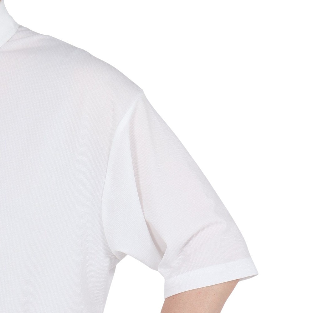 シルバースコット845（SILVERSCOTT845）（メンズ）ゴルフウェア 吸水速乾 WAFFLE POLO 半袖 ポロシャツ SS25SST005 WHT