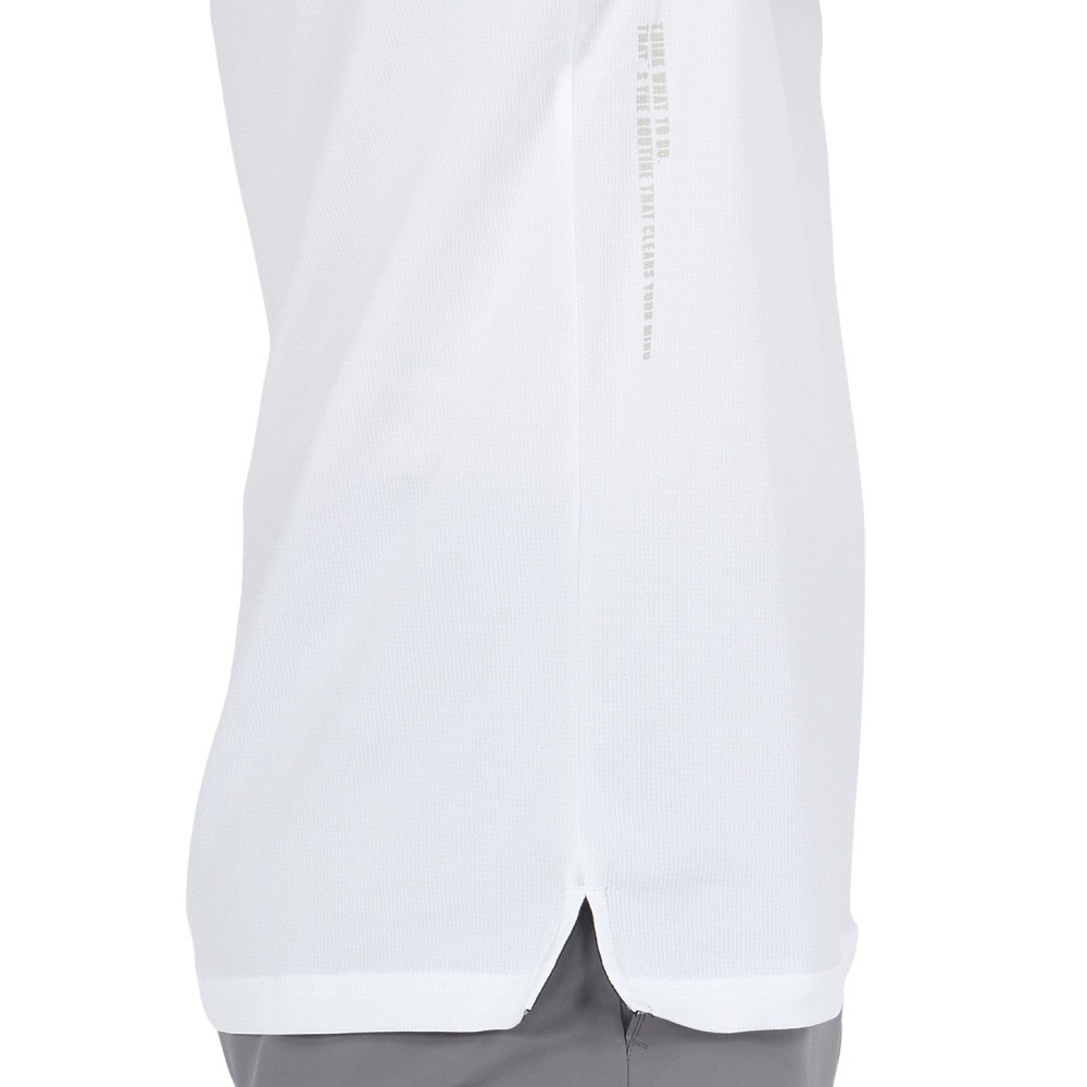 シルバースコット845（SILVERSCOTT845）（メンズ）ゴルフウェア 吸水速乾 WAFFLE POLO 半袖 ポロシャツ SS25SST005 WHT