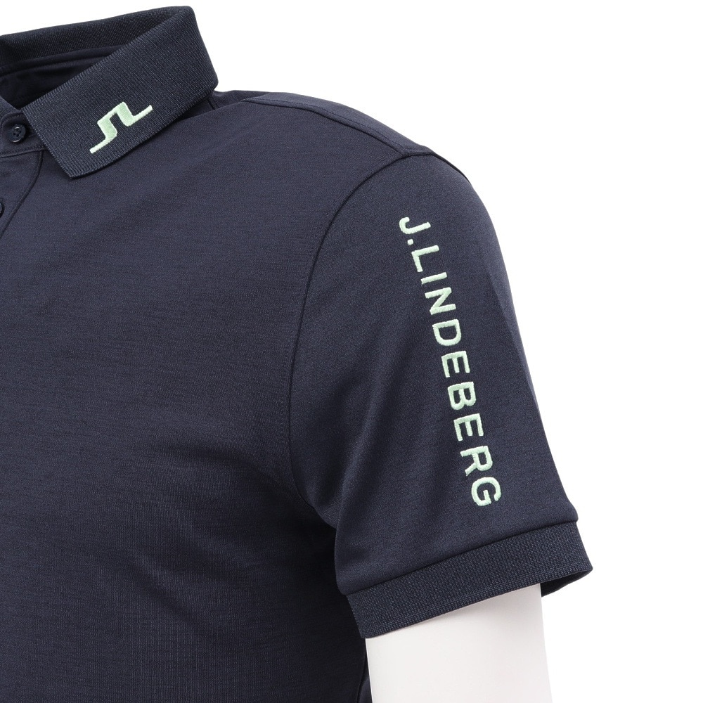 J.LINDEBERG（メンズ）ゴルフウェア 半袖ポロシャツ B-Tour Tech スリムフィット 071-21340-099-B