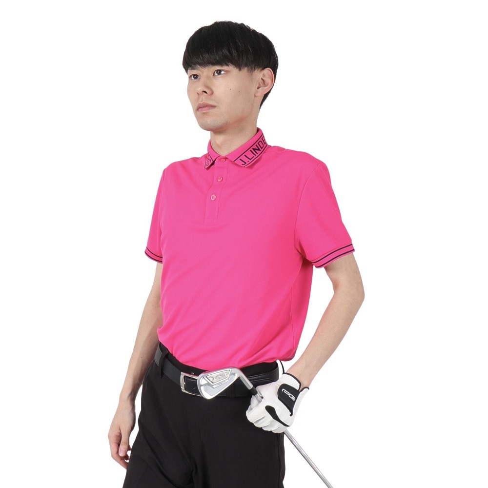 J.LINDEBERG（メンズ）ゴルフウェア 半袖ポロシャツ B-Austin レギュラー 071-21445-084-B