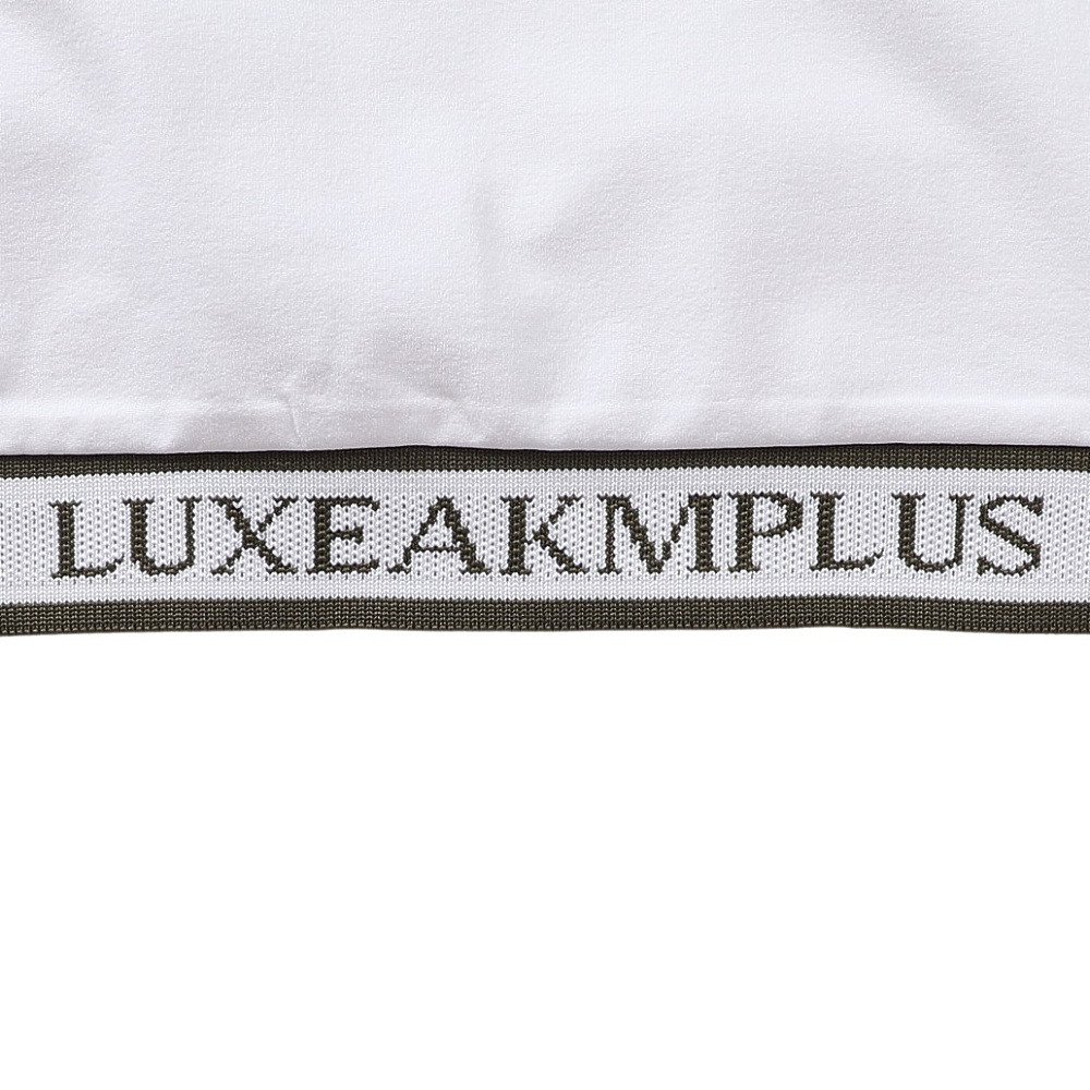 リュクスエイケイエムプラス（LUXEAKMPLUS）（メンズ）ゴルフウェア カーシブロゴ半袖ポロシャツ LAH-25009white