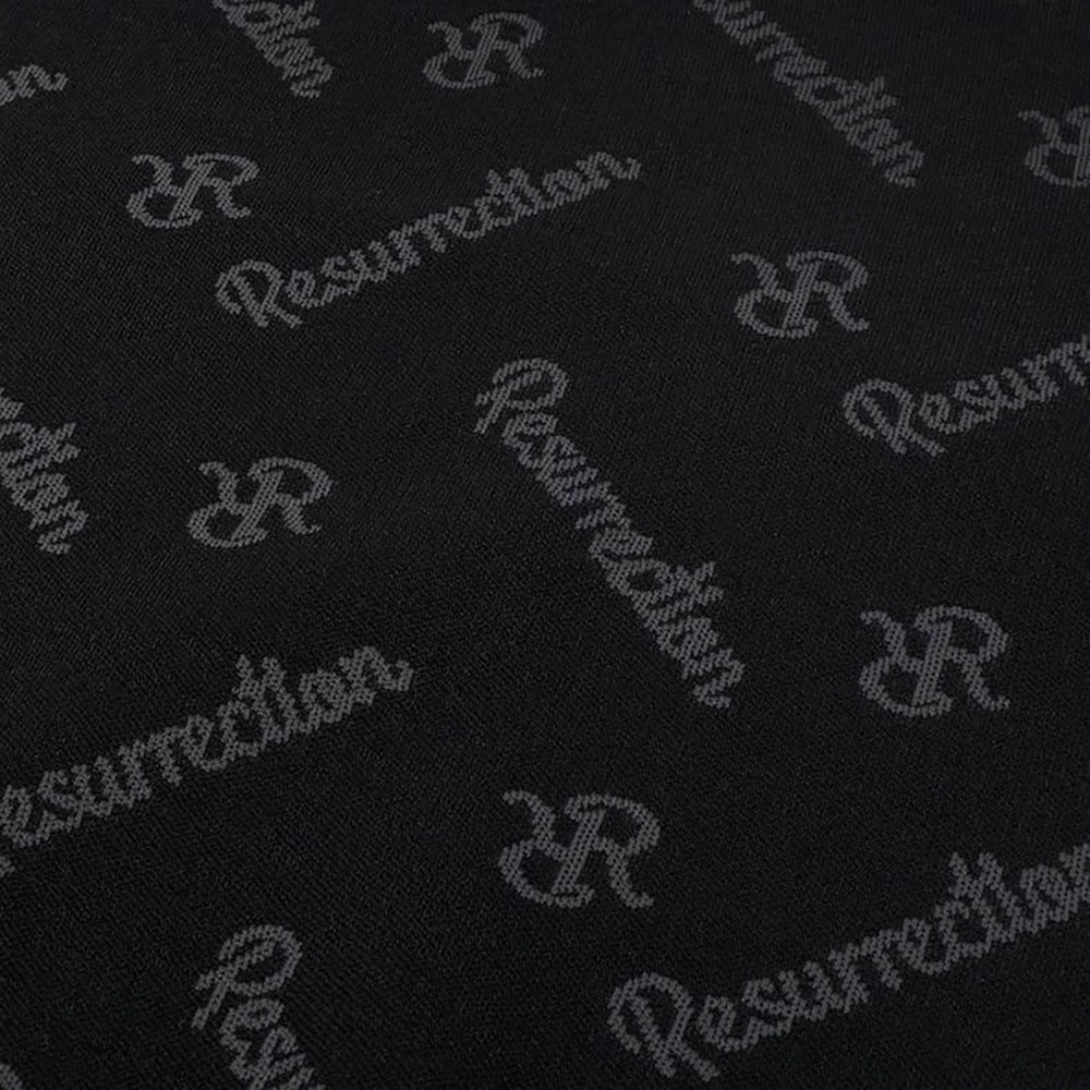 レザレクション（Resurrection）（メンズ）ゴルフウェア モノグラムニットポロシャツ BE12KNPS09-M