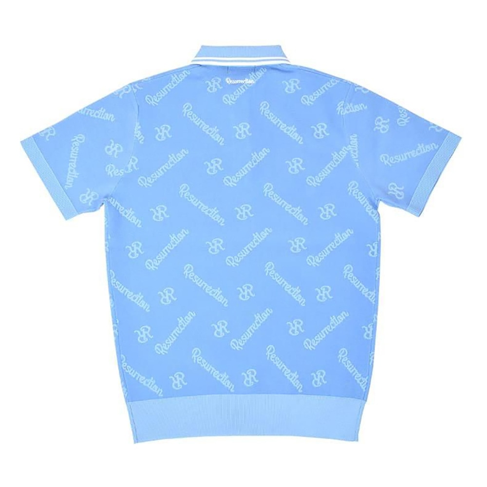 レザレクション（Resurrection）（メンズ）ゴルフウェア モノグラムニットポロシャツ BE12KNPS09-M