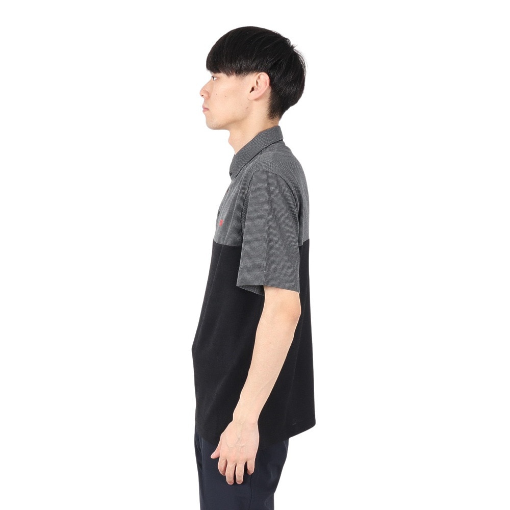 トラヴィスマシュー（Travis Mathew）（メンズ）ゴルフウェア 半袖 ハウンドトゥース ポロシャツ 7AM054-0GPN