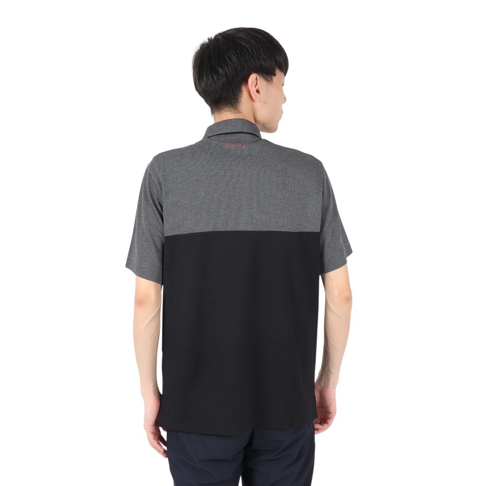 トラヴィスマシュー（Travis Mathew）（メンズ）ゴルフウェア 半袖 ハウンドトゥース ポロシャツ 7AM054-0GPN