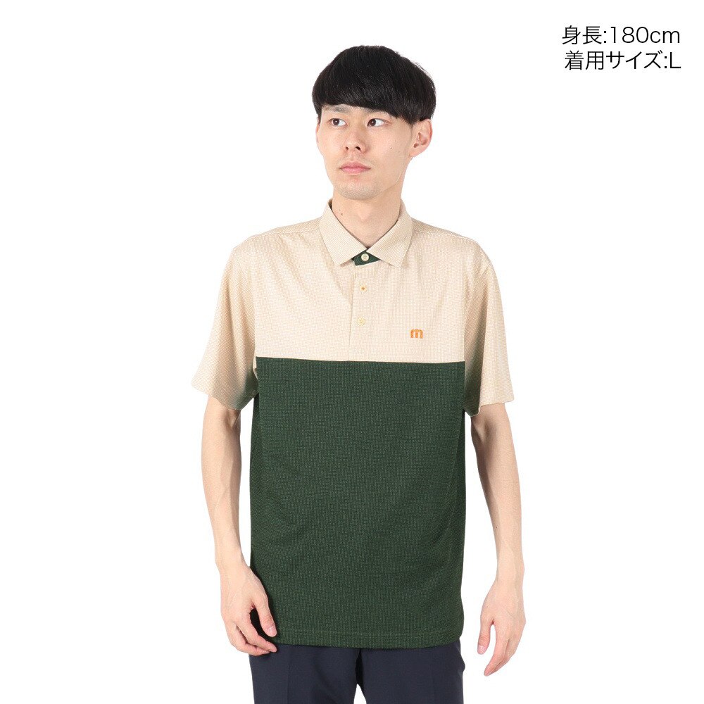 トラヴィスマシュー（Travis Mathew）（メンズ）ゴルフウェア 半袖 Houndstooth ポロシャツ 7AM054-2LKH