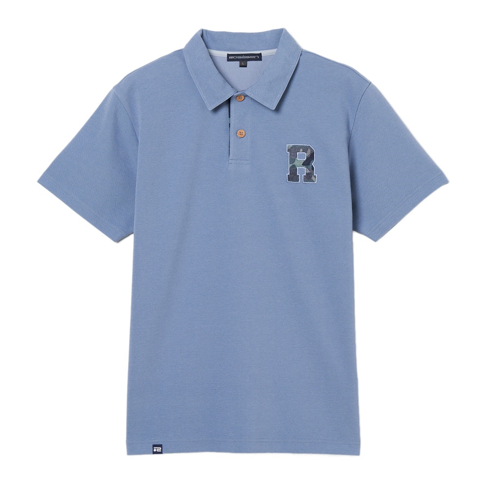 ROSASEN（ROSASEN）（メンズ）ゴルフウェア 鹿の子ダンボール 半袖 ポロシャツ 044-24841-25AW-095