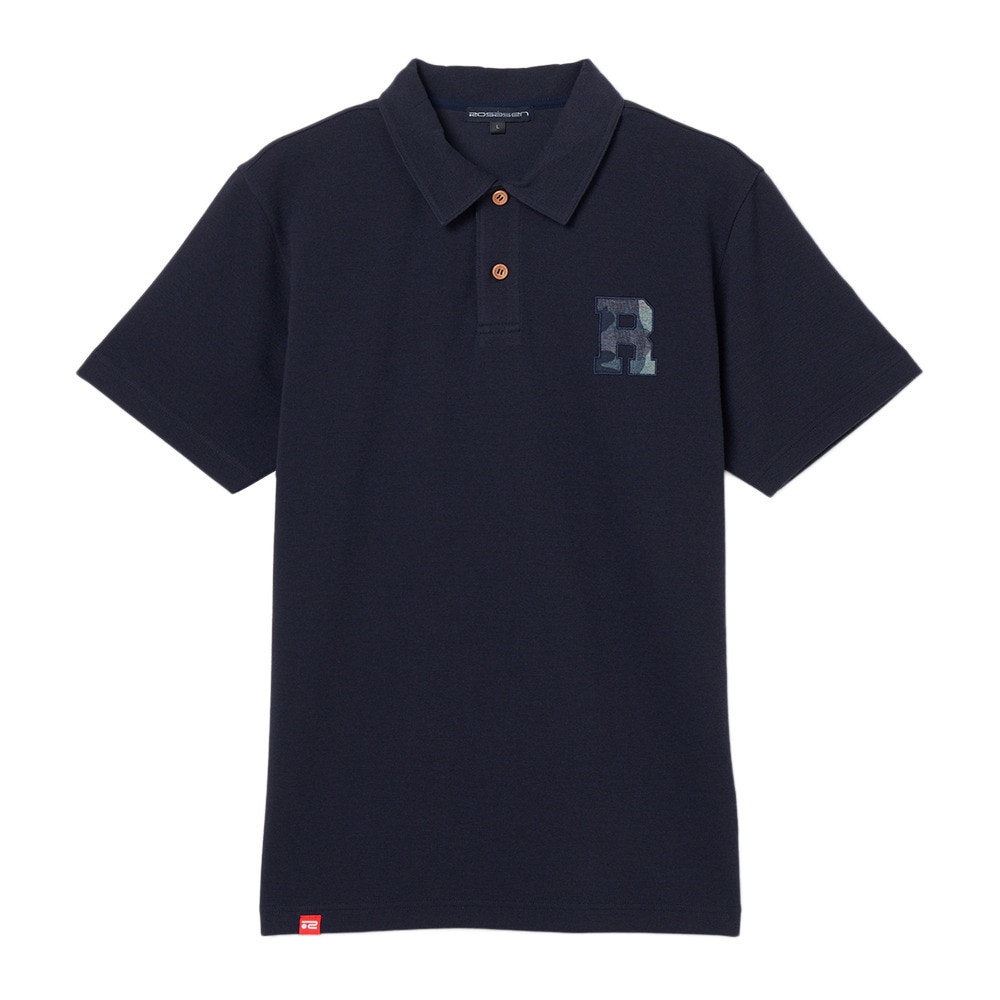 ROSASEN（ROSASEN）（メンズ）ゴルフウェア 鹿の子ダンボール 半袖 ポロシャツ 044-24841-25AW-098
