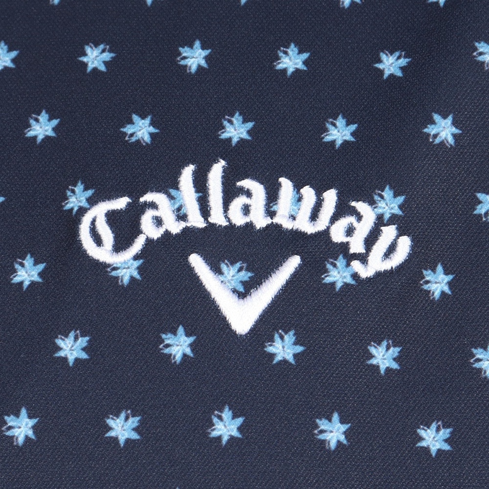 キャロウェイ（CALLAWAY）（メンズ）ゴルフウェア ミニフラワープリント ハイゲージ鹿の子半袖シャツ C25234102-1120