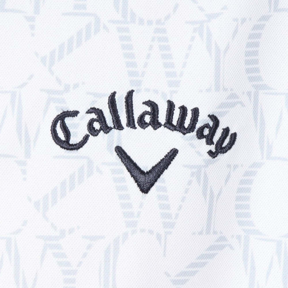 キャロウェイ（CALLAWAY）（メンズ）ゴルフウェア 半袖 吸汗速乾 ロゴプリントハイゲージカノコシャツ C25234103-1030