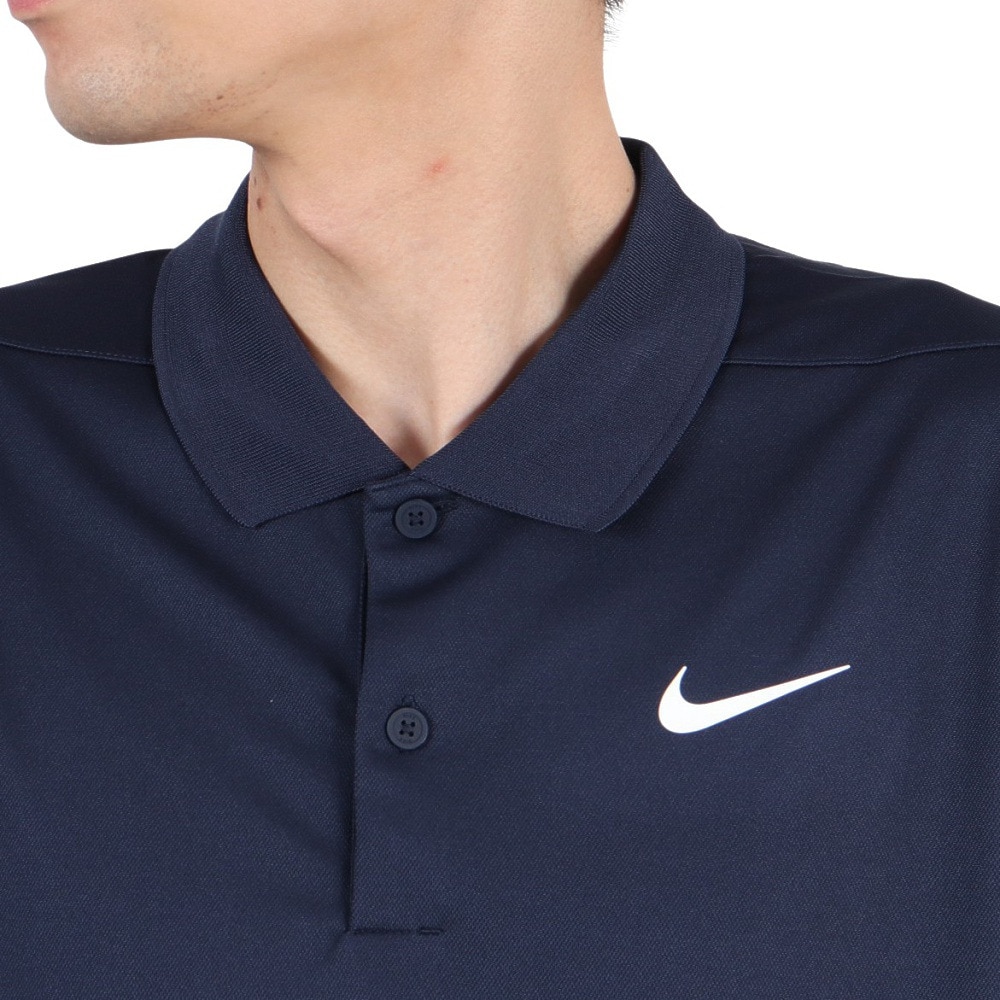 ナイキ（NIKE）（メンズ）ゴルフウェア 速乾 ドライフィット ビクトリー SOLID 長袖ポロシャツ DN2345-451