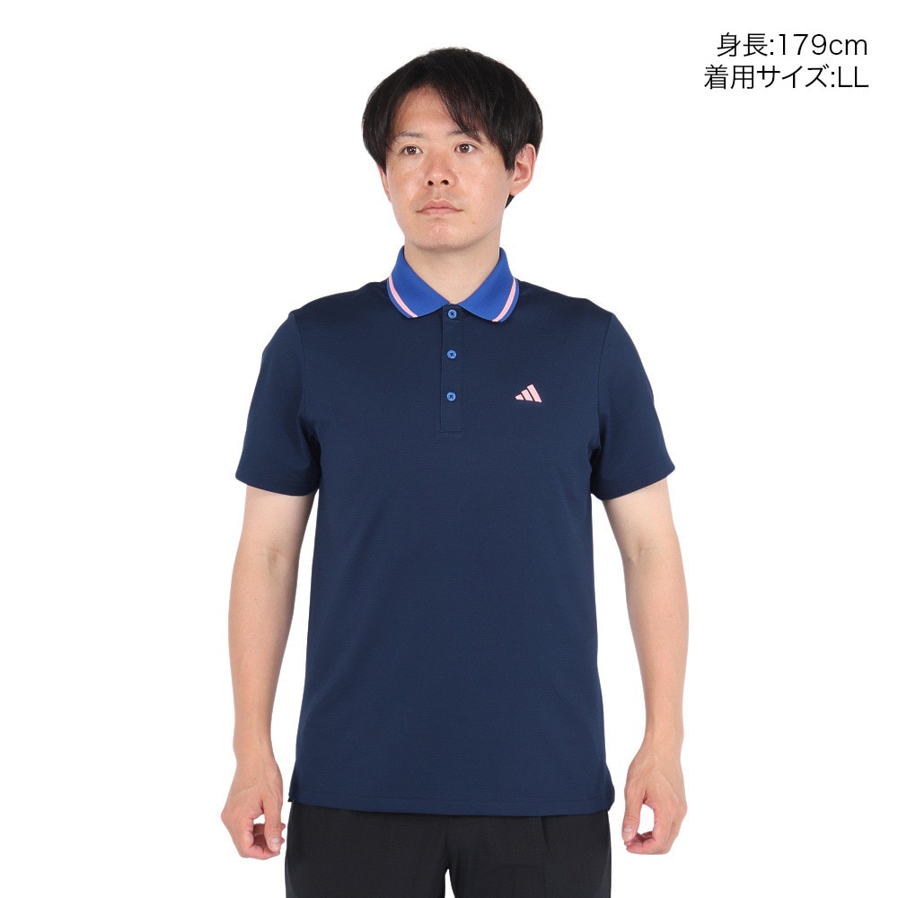 アディダス（adidas）（メンズ）ゴルフウェア U365T TK 半袖ポロシャツ JTX60-IS8451NVY