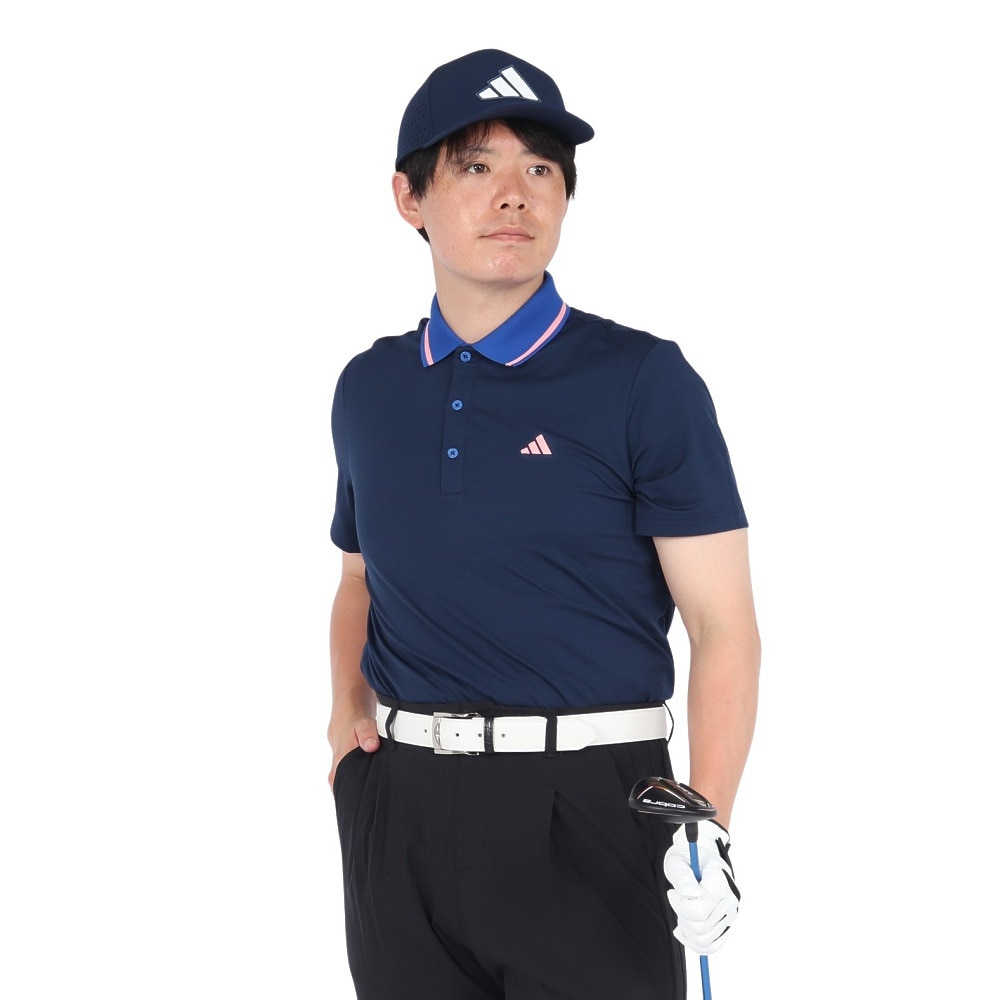 アディダス（adidas）（メンズ）ゴルフウェア U365T TK 半袖ポロシャツ JTX60-IS8451NVY
